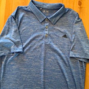 Never worn Adidas Golf Heathered Blue Polo.